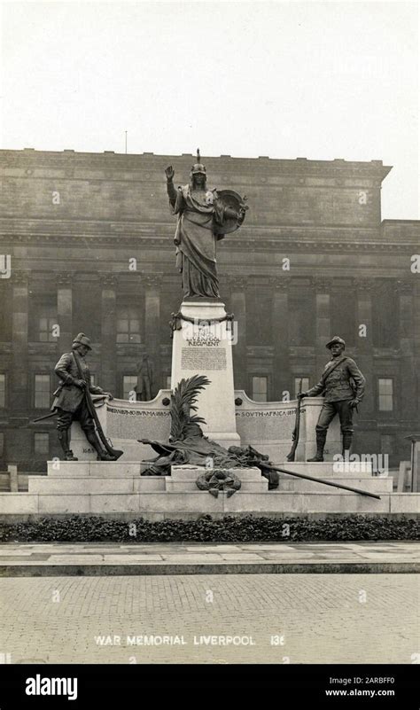 The Kings Liverpool Regiment War Memorial Liverpool Relating To