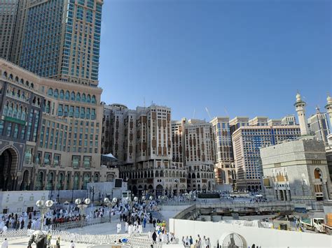 Mekka Saudi Arabi Jan Mooi Buiten Visie Van Masjid Al Haram