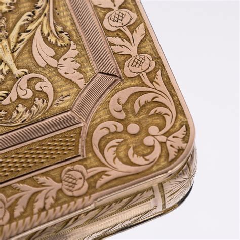 Antique 19thc Austrian 18k Gold Snuff Box C1820 — Pushkins