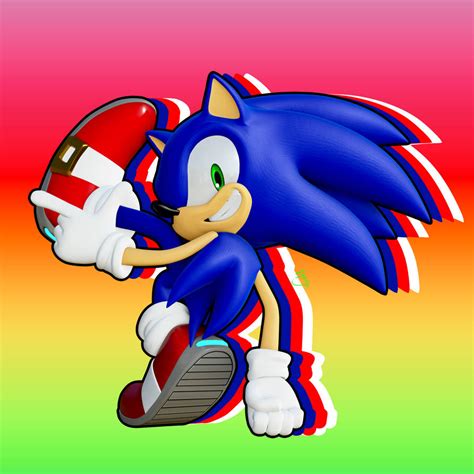 (Blender) More Adventure Sonic by HowteyoArts on DeviantArt