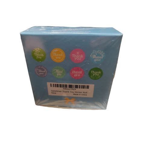 Thank You Sticker Roll 1100 Stickers In Pack