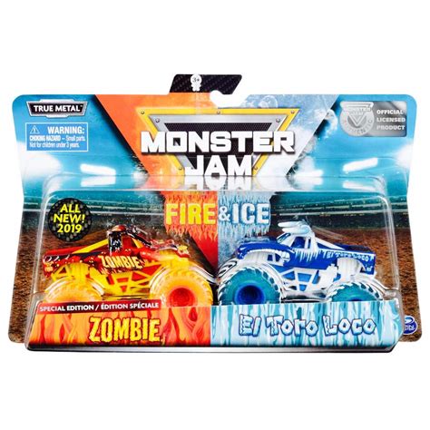 Monster Jam 2020 Fire Ice Exclusive Dragonoid Ice 1:64 Scale Diecast By ...