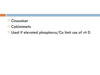 Ckd Pre Dialysis Management PPT