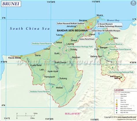 Brunei Map