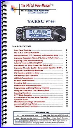 Yaesu Ft Mini Manual By Nifty Accessories Nifty Accessories