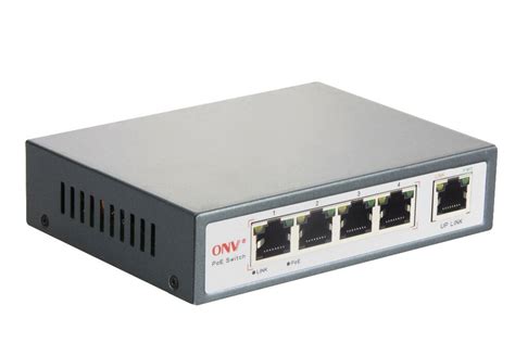 5 Port 10/100M Poe Switch, Met 1X60W High Power Po... – Grandado