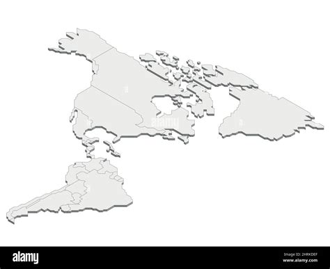 Mapa político isométrico de las Américas Imagen Vector de stock Alamy