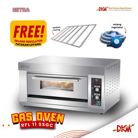 Jual Gas Baking Oven Getra RFL 11SSGC Oven Getra 1 Loyang RFL 11SSGC