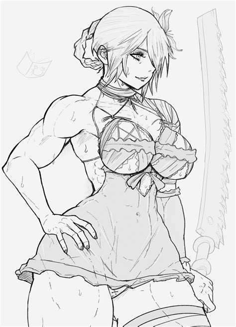 Lewdfiend On Twitter Rt Yoracrab Kaine Nier Replicant Sketch