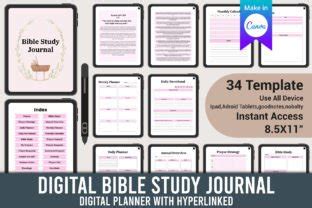 Digital Bible Study Journal Canva Graphic By KDPMart Creative Fabrica