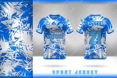 Premium Vector A Blue Jersey For A Sports Team