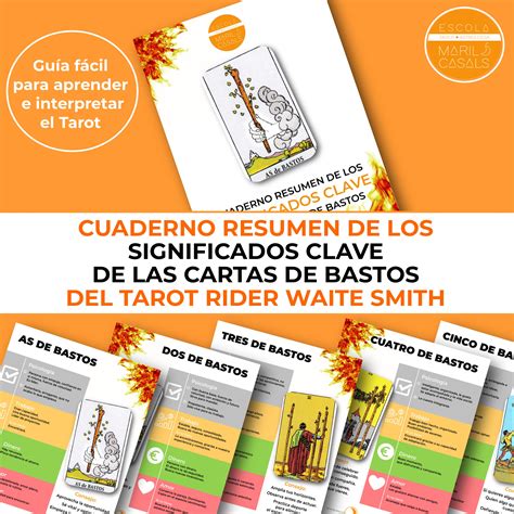 Cuaderno Resumen Significados Tarot Palo De Bastos Rider Waite Smith