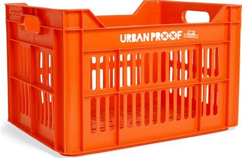 Urban Proof Fietskrat Recycled Kunststof L Oranje X X Cm Bol