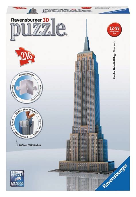 Puzzle 3d Empire State Building De Ravensburger