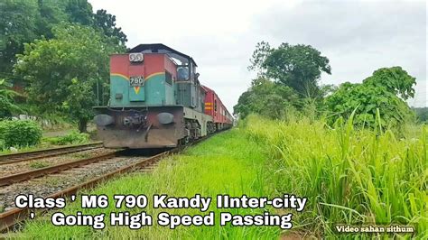 Kandy Colombo Ice Train With EMD G22cw Class M6 790 Going Fast YouTube