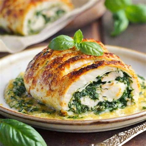 Spinach Stuffed Chicken Breast Lusciousrecipes