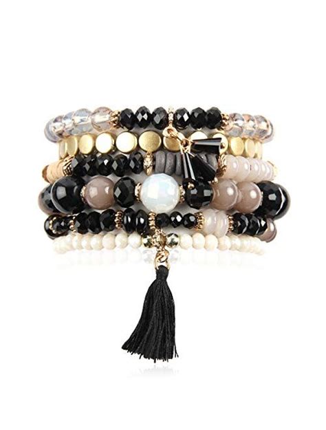 Buy Riah Fashion Multi Layer Versatile Statement Bracelets Stackable