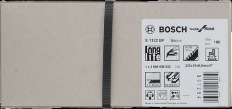 Пильное полотно для сабельной пилы по металлу Bosch S 1122 BF Flexible ...