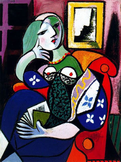 Woman With Book Pablo Picasso Wikiart Org