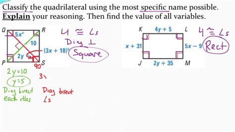 Using Properties Of Rectangles And Squares To Solve Problems Youtube