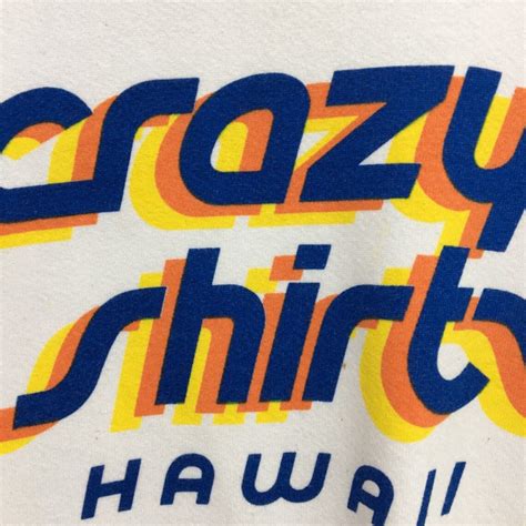 CRAZY SHIRTS HAWAII Crewneck Sweatshirt Multicolour Big Logo | Etsy