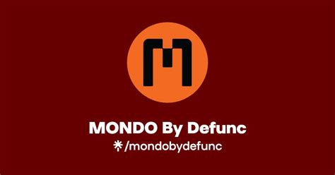 MONDO By Defunc Instagram TikTok Linktree