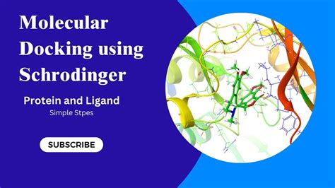 Protein Ligand Docking Schrodinger Full Simple Tutorial Molecular