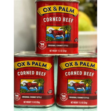 Ox And Palm Corned Beef 220 Pesos Only Shopee Philippines