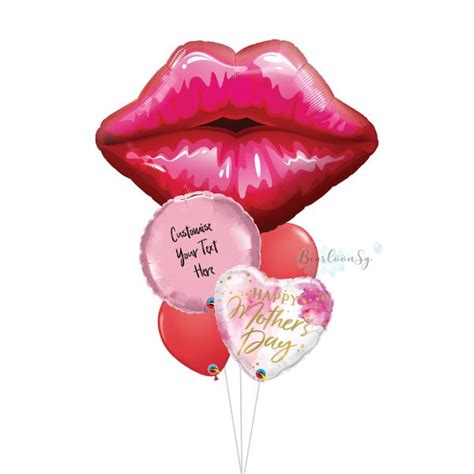 [mothers Day] Kissy Mom Balloon Bouquet Bearloonsg