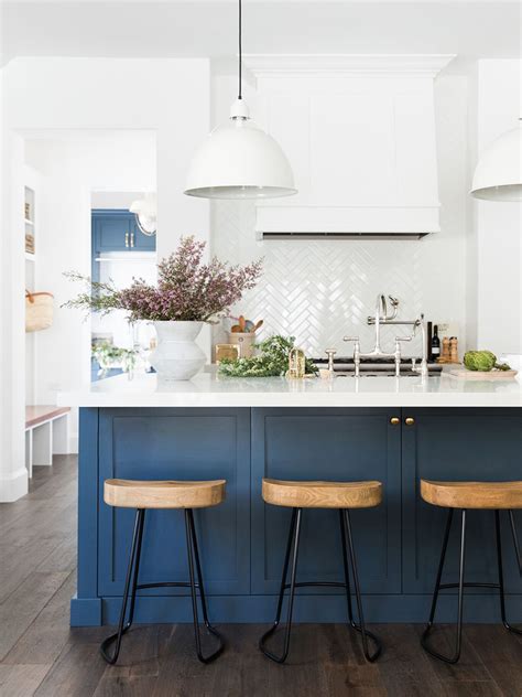 The Best Paint Colors For Blue Kitchen Cabinets Domino