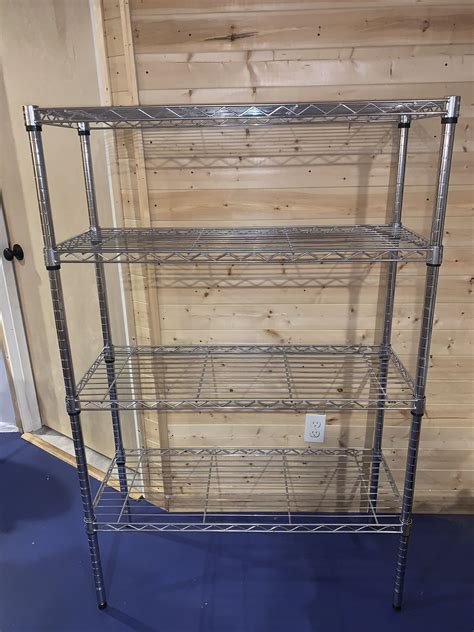 HDX Chrome 4 Tier Chrome Metal Wire Shelving Unit For Sale In Seattle