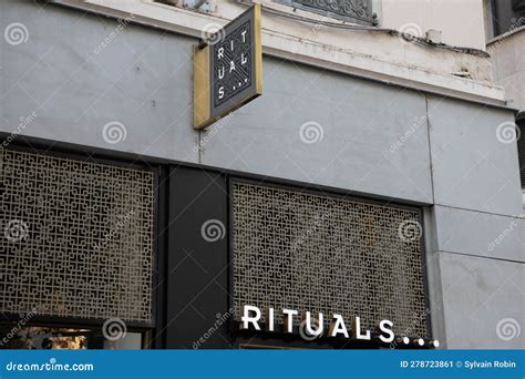 Rituals Logo Brand and Text Sign Chain Shop Luxury Make-up Perfume and Skin Cosmetics Editorial ...