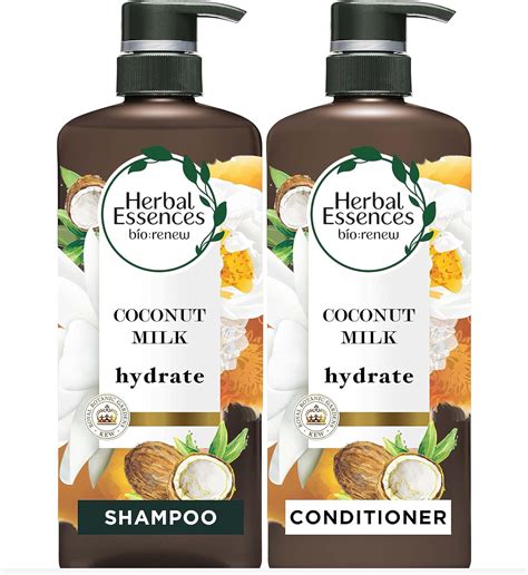 Herbal Essences Shampoo And Conditioner Set With Coconut Milk Safe For Color Treated Hair