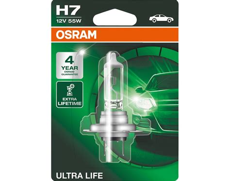 OSRAM Autolampe H7 UltraLife Longlife 64210ULT-01B, 12 V 55 W, Blister