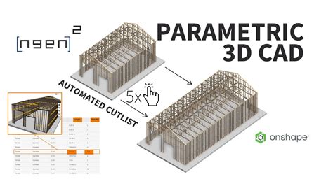 Parametric Design With Onshape Wood Frame Garage With Automated