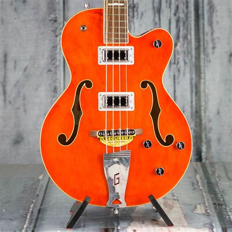 Gretsch G5440lsb Electromatic Long Scale Hollowbody Bass Orange Guitars Bass Replay Guitar