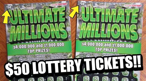 Bought 2 50 Ultimate Millions Lottery Tickets And Won Youtube