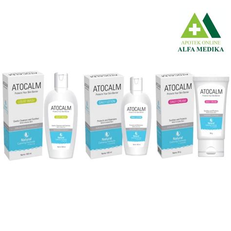 Jual Atocalm Daily Lotion Cream Liquid Wash Untuk Kulit Kering