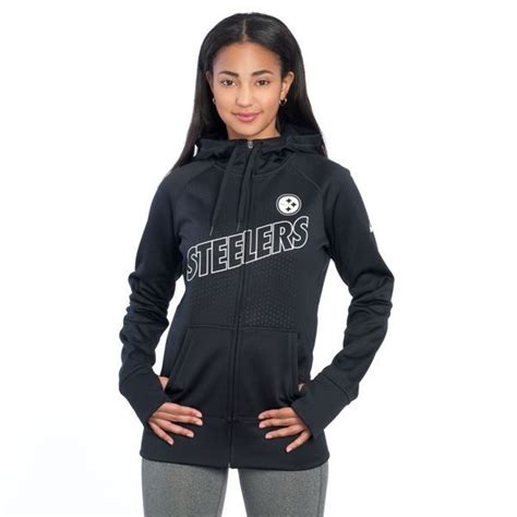 Pittsburgh Steelers Nike Women S Stadium Ko Black Full Zip Fleece Hoodie Nike Women Fleece