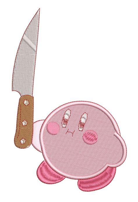 Embroidery Pattern Kirby Knife - A.G.E Store | anime patterns