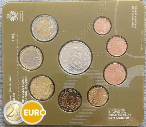 Série euro BU FDC Saint Marin 2023 1 cent à 2 euros 5 euros