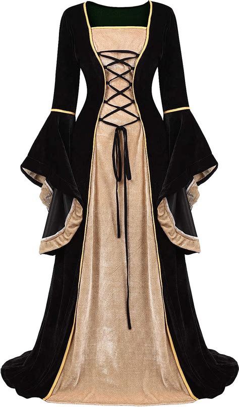 Buy Medieval Costume Dress For Womens Renaissance Irish Velvet Princess