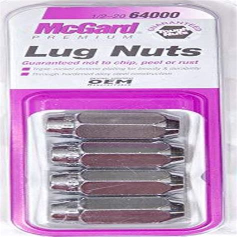 Amazon McGard 64000 Chrome Cone Seat Style Lug Nuts 1 2 20