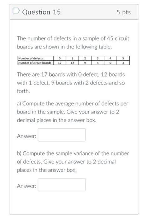 Solved Question Mathrm Pts The Number Of De