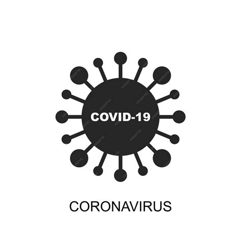 Premium Vector Virus Cartoon Icon With Minimalistic Inscription