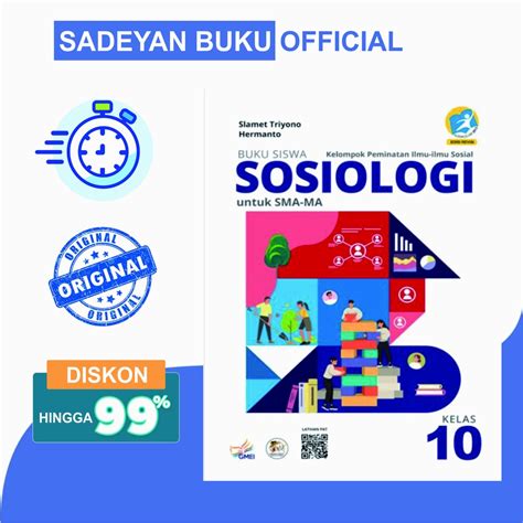 Jual Buku Siswa Sosiologi Untuk Sma Ma Kelas X Kurikulum 2013 Edisi Premium Yrama Widya