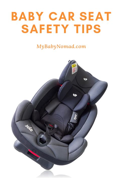 Correct installation of a baby car seat suitable for the age and size ...