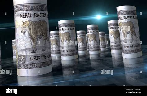 nepal money nepali rupees money rolls  illustration  npr banknote