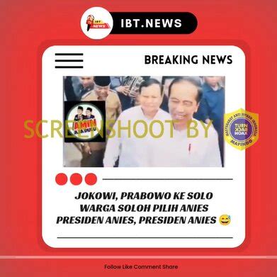 SALAH Prabowo Dan Jokowi Kunjungan Ke Solo Warga Solo Teriak Anies