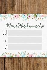 Musikwunschkarten Gastgeschenk Hochzeit Nastami De